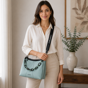 Bolso bandolera pequeño de piel