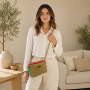 Bolso de piel verde