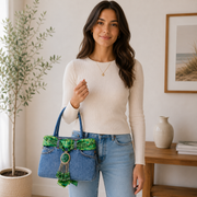 Bolso de mezclilla verde