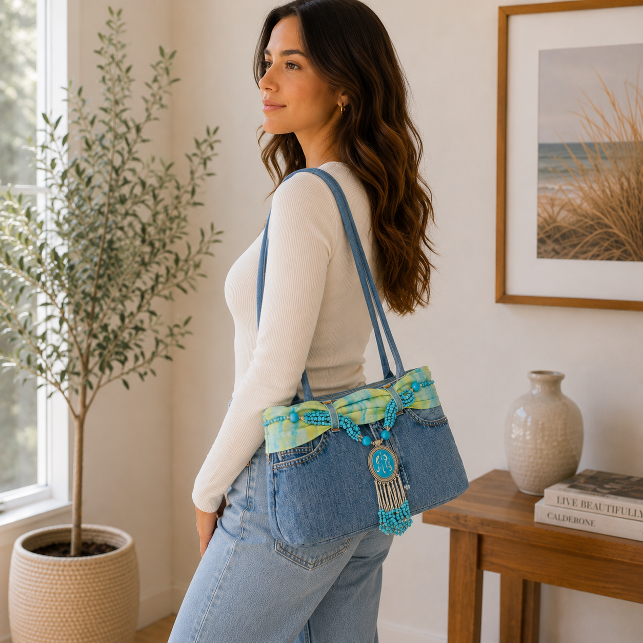 Bolso de mezclilla azul