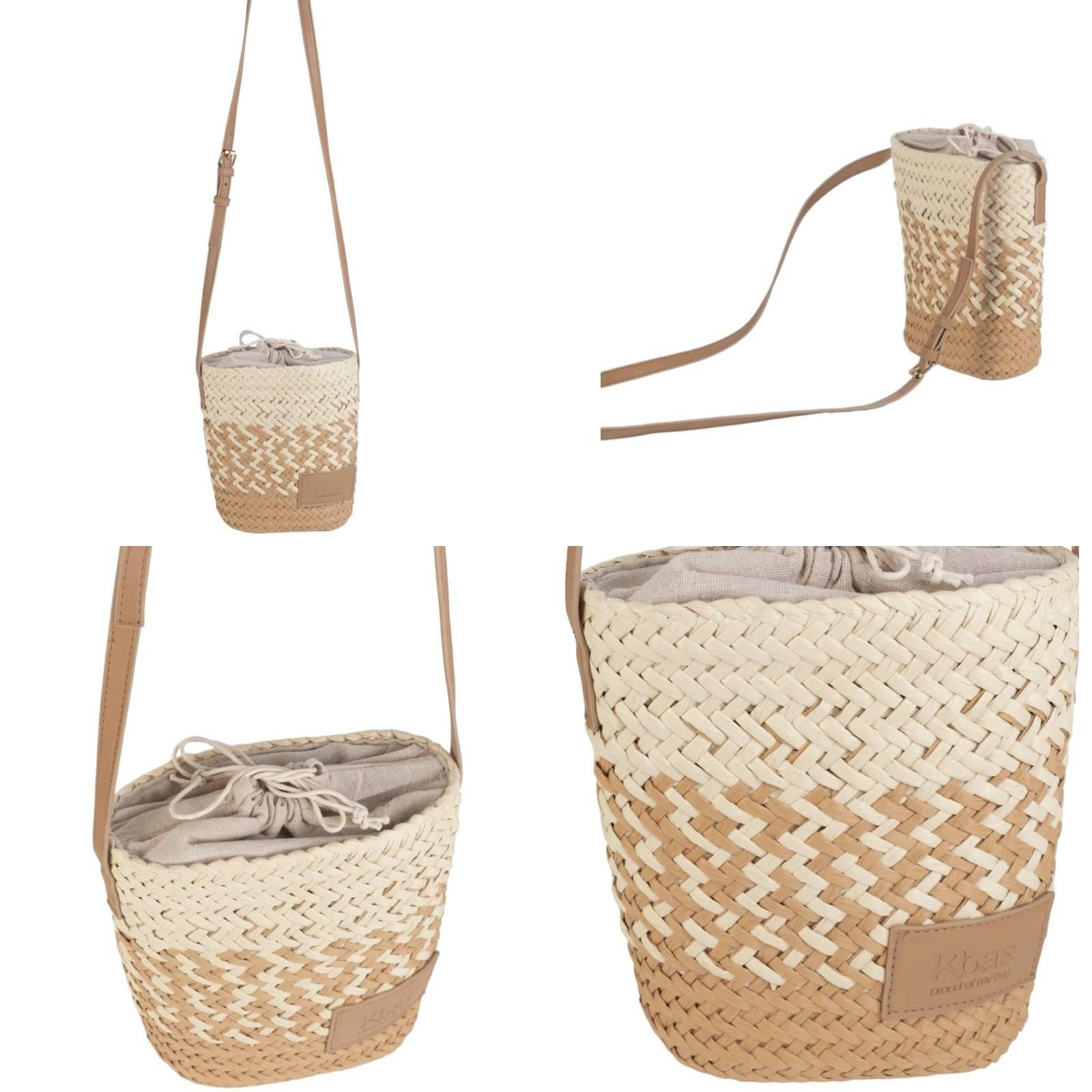 Bolso de hombro beige