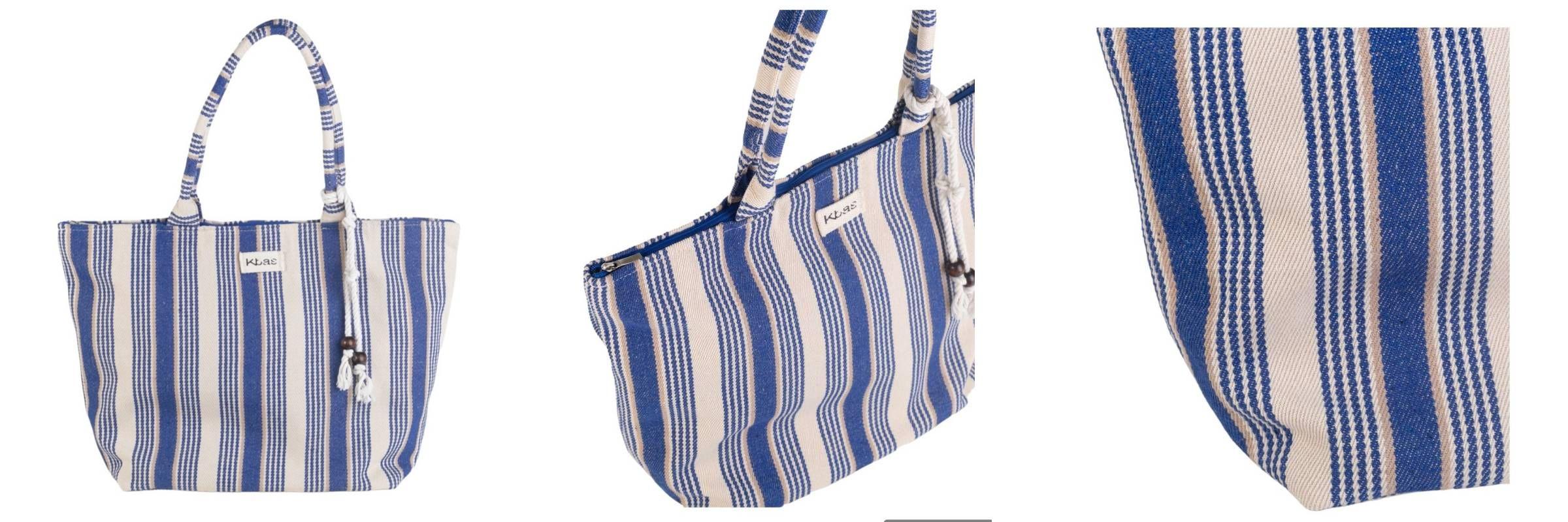 bolsa de algodón azul