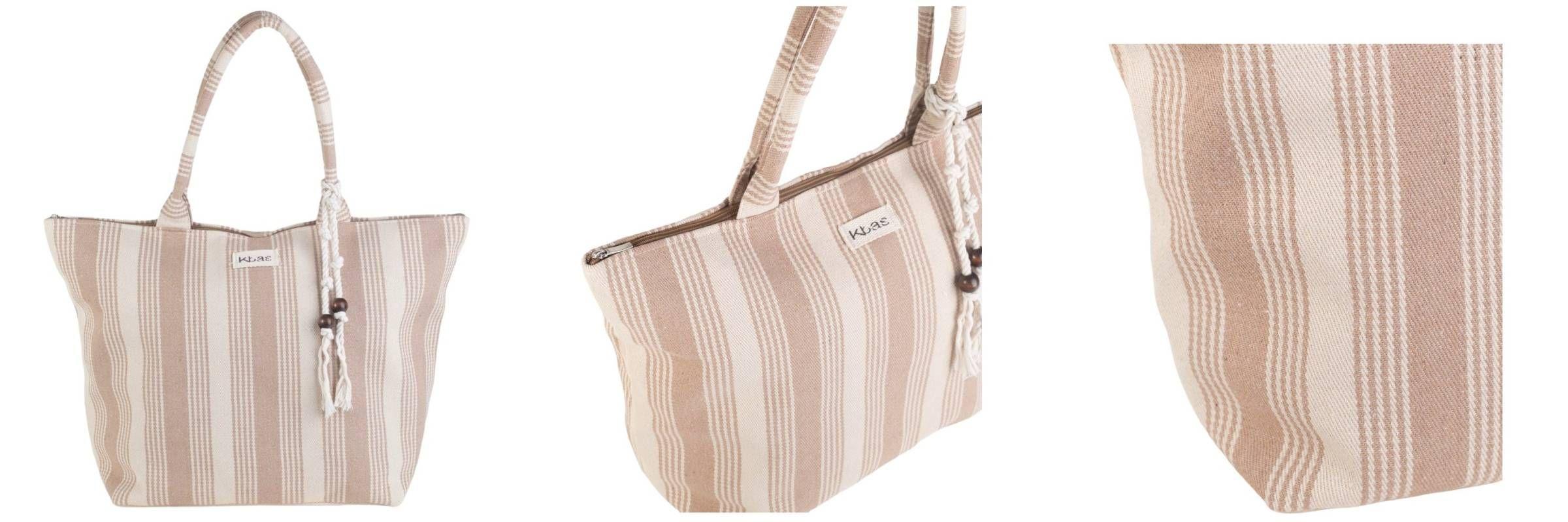 bolsa de algodón beige