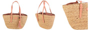 Bolso tote tejido naranja