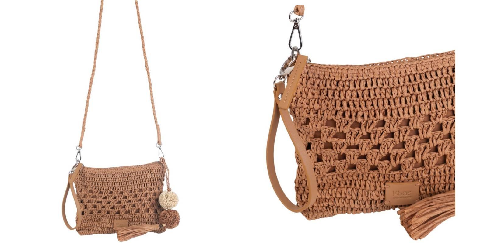 Bolso de hombro marrón