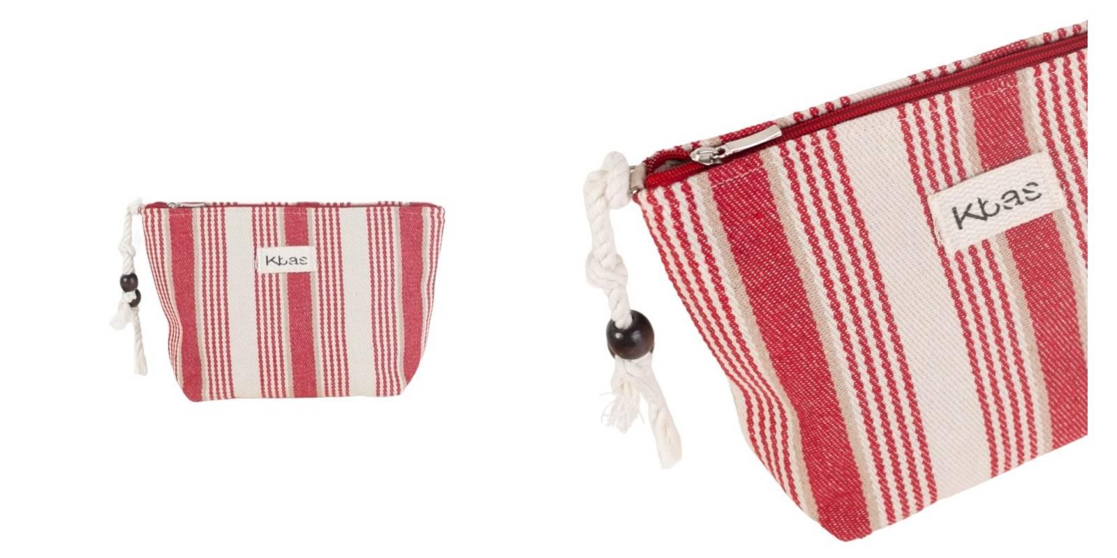 Bolsa de algodón roja