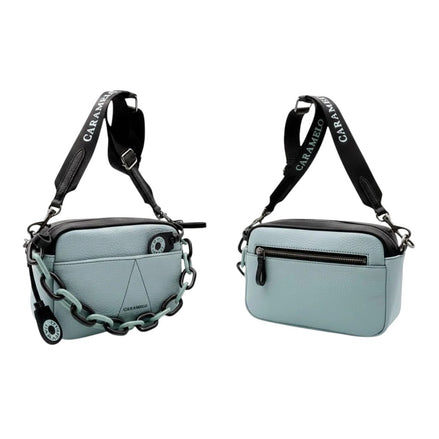 bolso de cuero verde