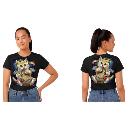 Camiseta de gato Cupido para adultos