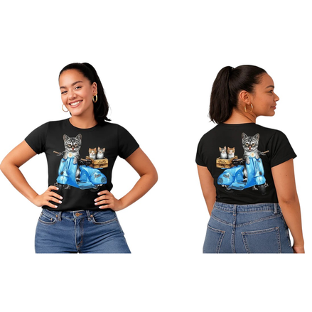 Camiseta de scooter para gato adulto