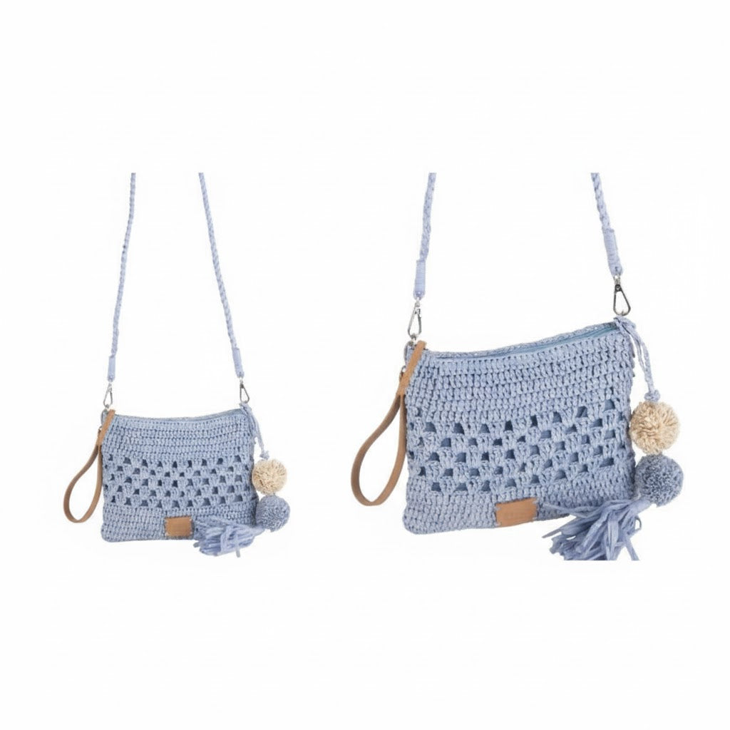 Bolso de hombro azul