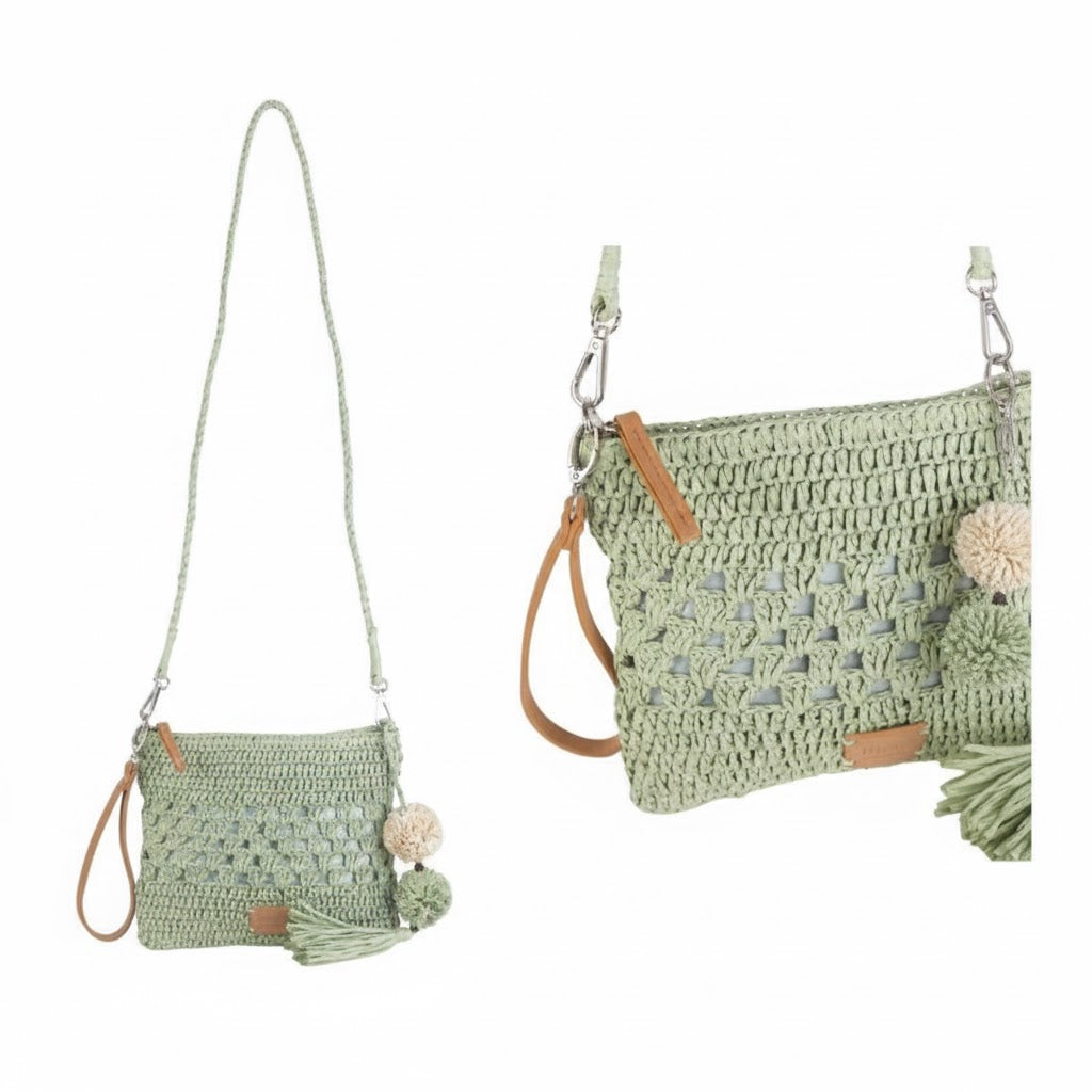 Bolso de hombro verde